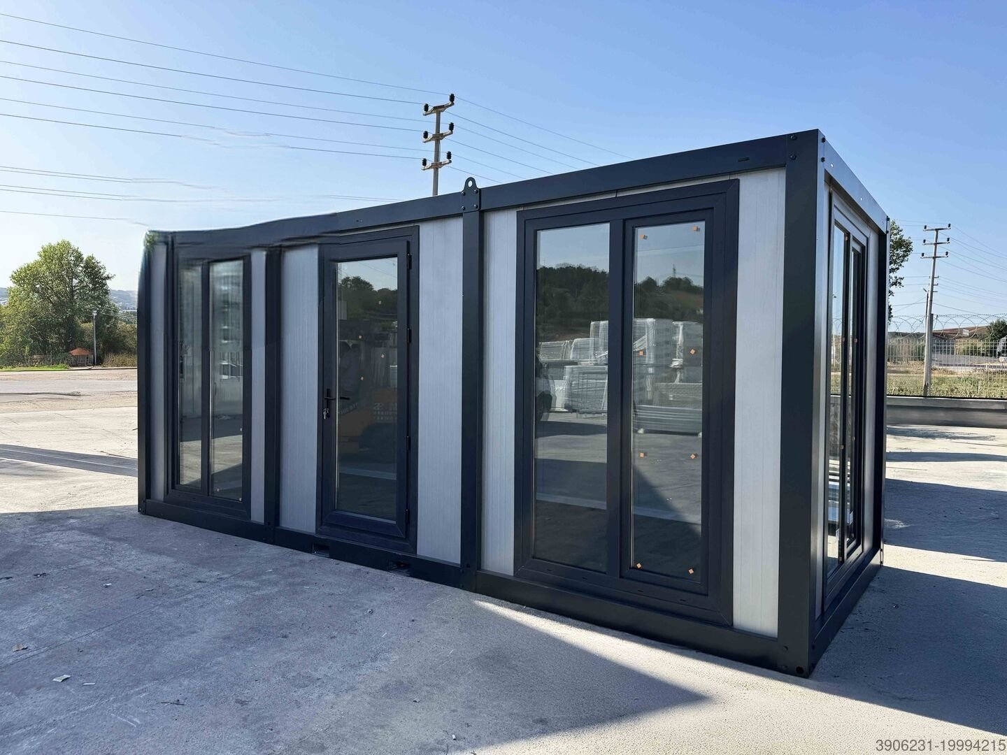 Conteneur d'habitation | Container bureau | Container de chantier | Modèle GRIS-1 | 240cm x 600cm – Image 2