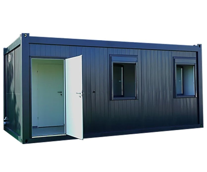 Conteneur Isolé de 6 x 3 mètres avec Toilettes et Cuisine RAL 7016 – Image 9