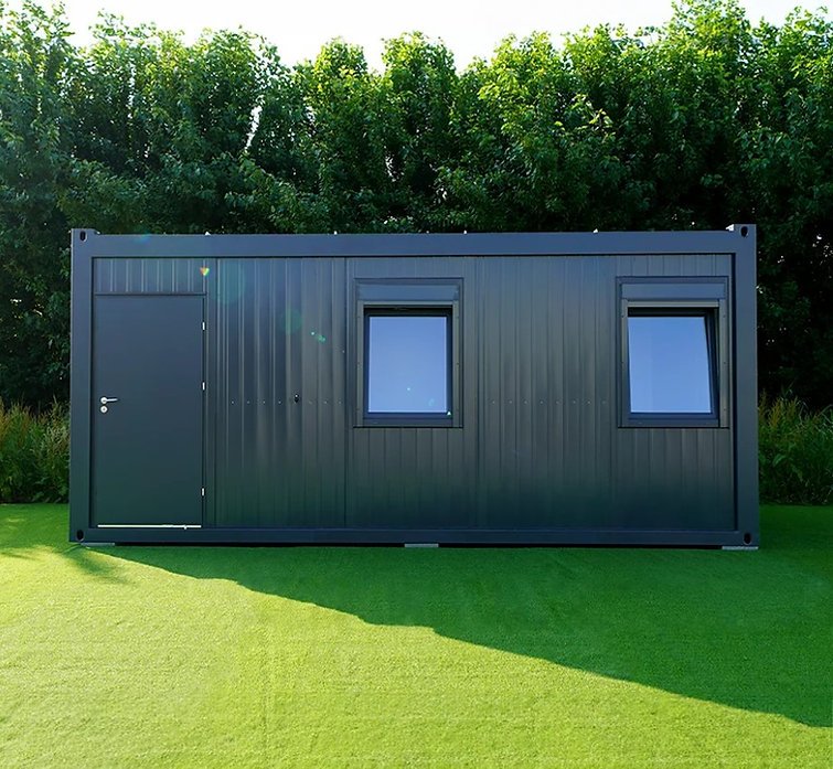 Conteneur Isolé de 6 x 3 mètres avec Toilettes et Cuisine RAL 7016 – Image 2