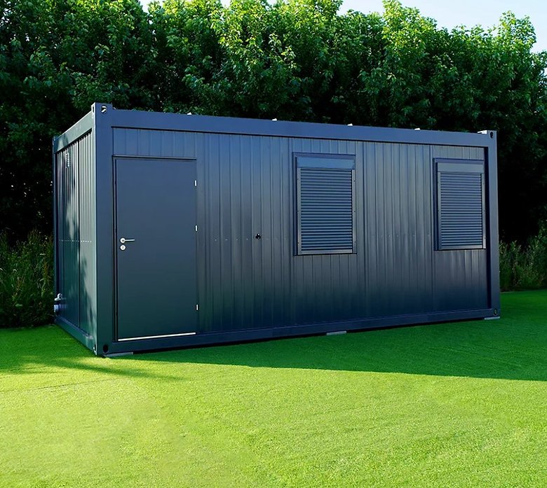 Conteneur Isolé de 6 x 3 mètres avec Toilettes et Cuisine RAL 7016 – Image 13