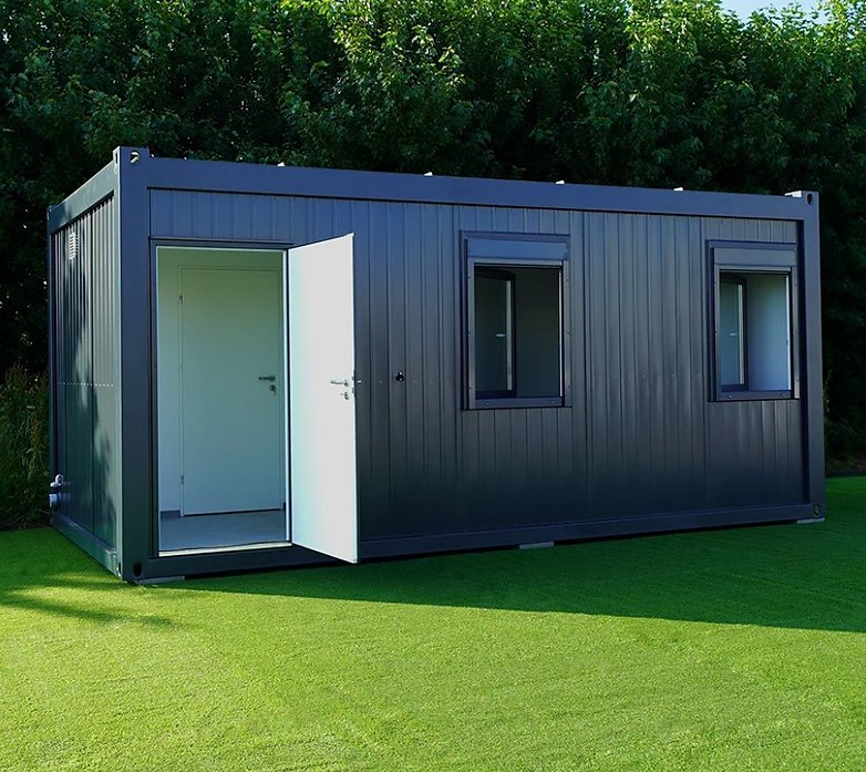 Conteneur Isolé de 6 x 3 mètres avec Toilettes et Cuisine RAL 7016 – Image 12