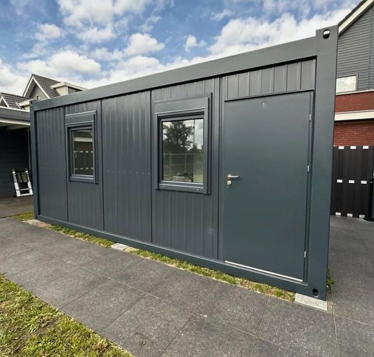 Conteneur Isolé de 6 x 3 mètres avec Toilettes et Cuisine RAL 7016 – Image 14