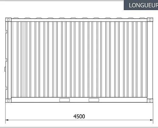 Conteneur 15′ pieds jaune – Image 3