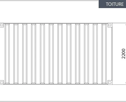 Conteneur 15′ pieds jaune – Image 2