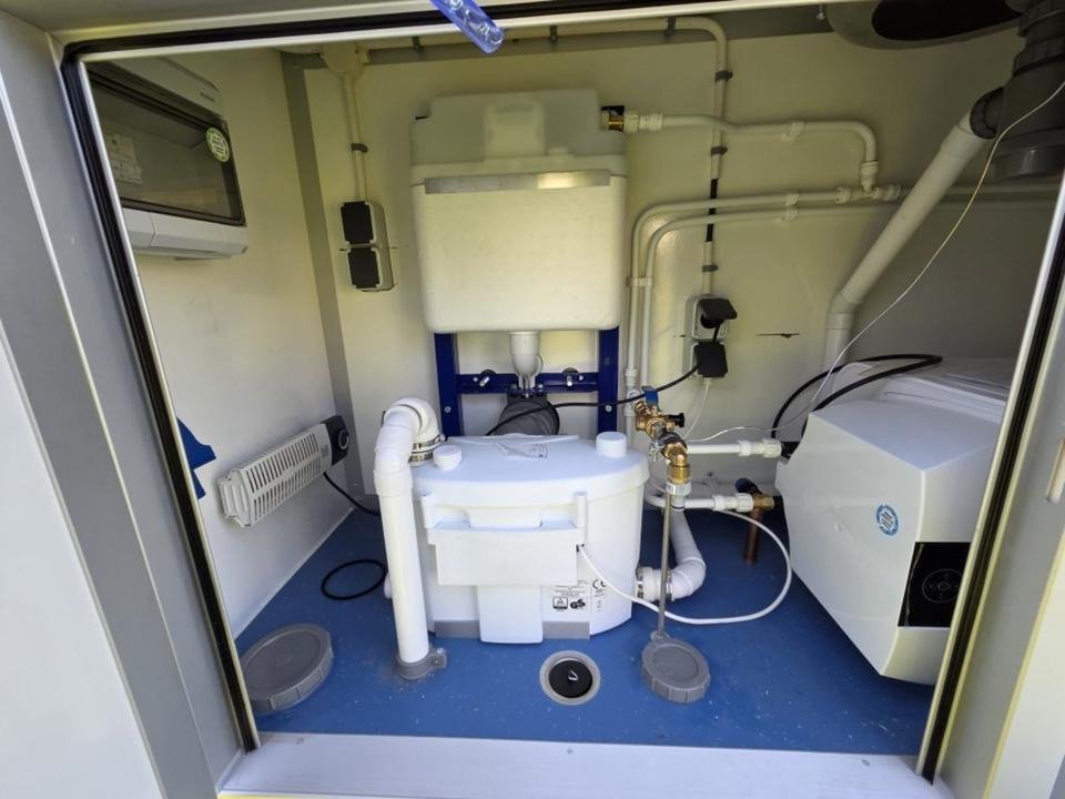 Conteneur comme habitat, remorque chariot de salle de bain remorque de salle de bain remorque sanitaire toilette douche – Image 7