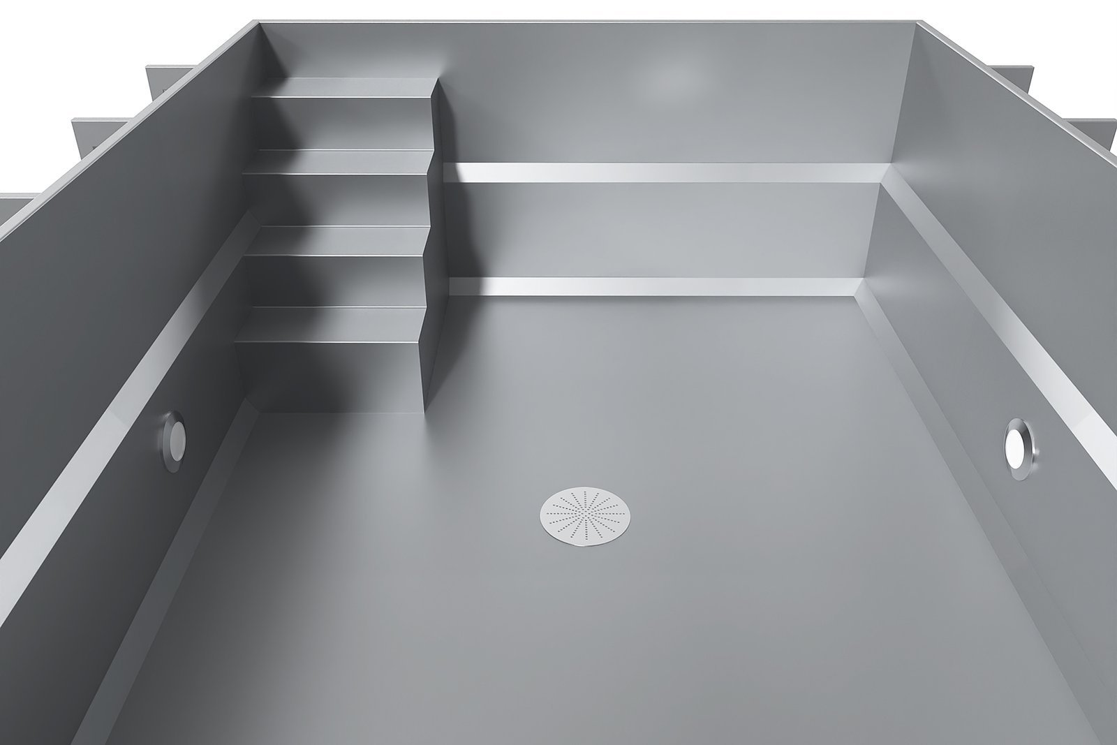 Piscine inox Skimmer piscine professionnel 3,5x9x1,5 m – Image 2