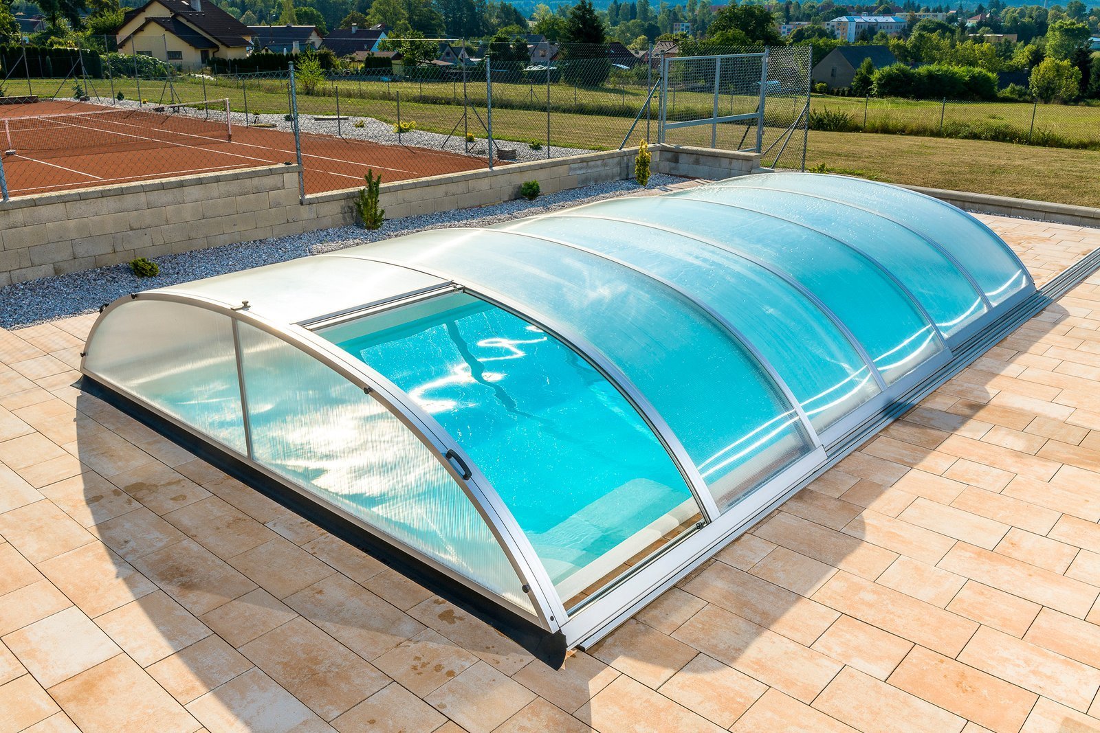 Abri de piscine B2 pour bassins