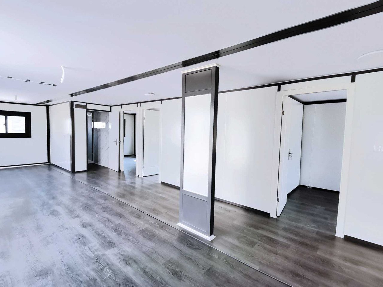 Conteneur comme habitat Deluxe 12x6m 3 chambres et cuisine – Image 5