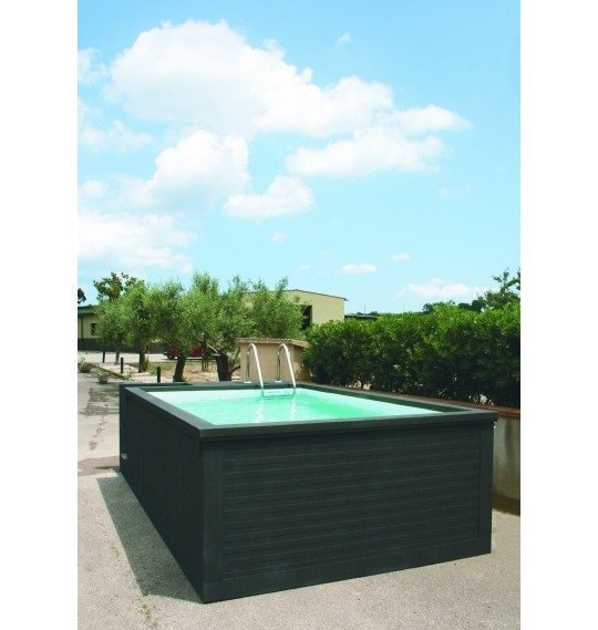 Mini container piscine mobile 5M25x2M55x1M26