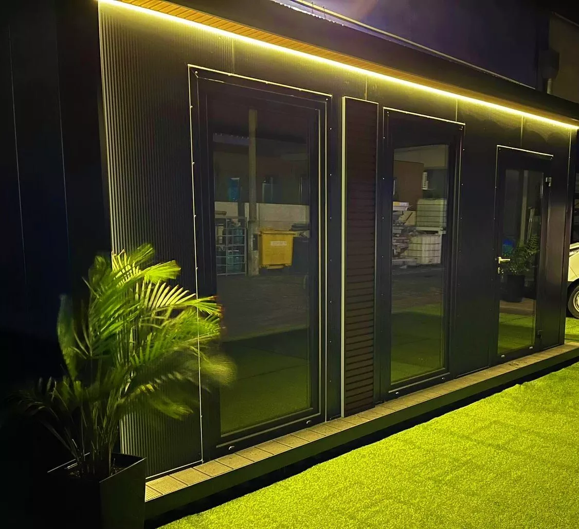 Conteneur de bureau Conteneur d'habitation Abri de jardin - 6 x 3m avec chauffage – Image 2