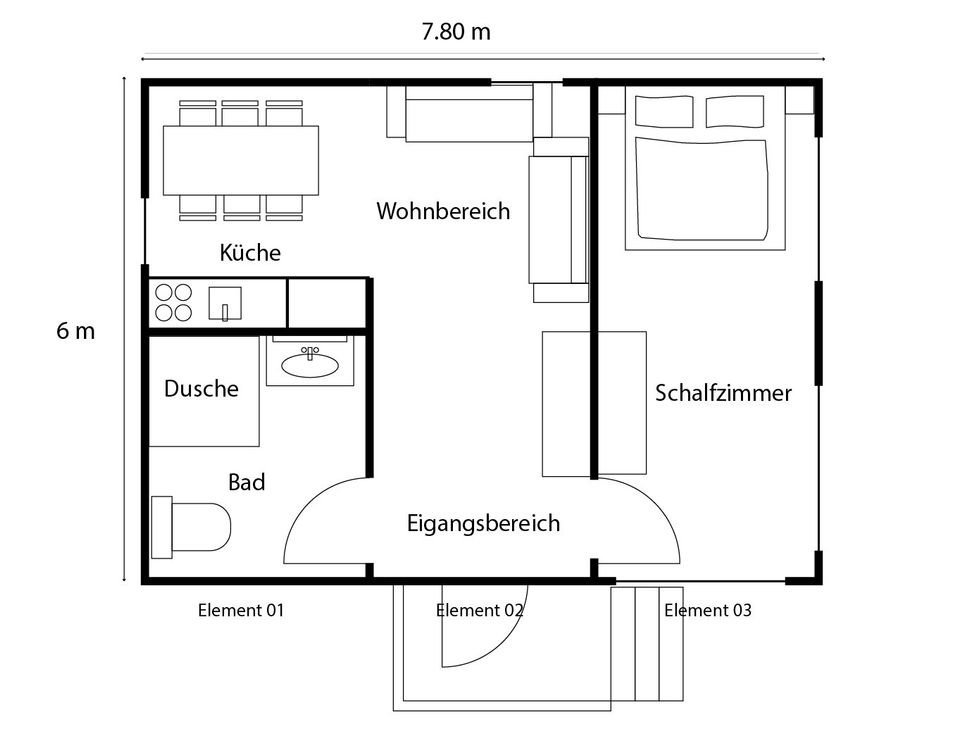 Spacieuse maison container composée de 3 chambres – Image 6