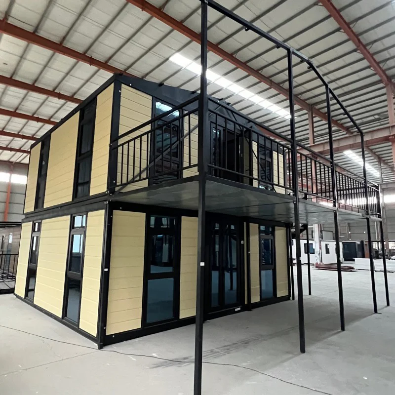 Conteneur maison de 32 m² deux étages Fenêtre en baie et balcon. – Image 6