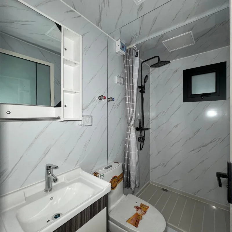 Conteneur maison de 32 m² deux étages Fenêtre en baie et balcon. – Image 11